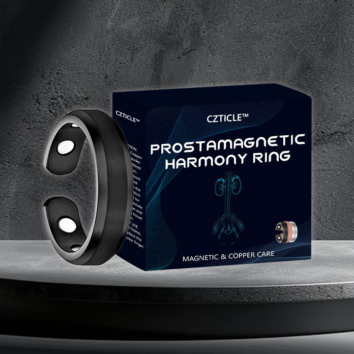 (LETZTER TAG SALE - 80 % RABATT) 💪CZTICLE™ ProstaMagnetic Harmony Ring